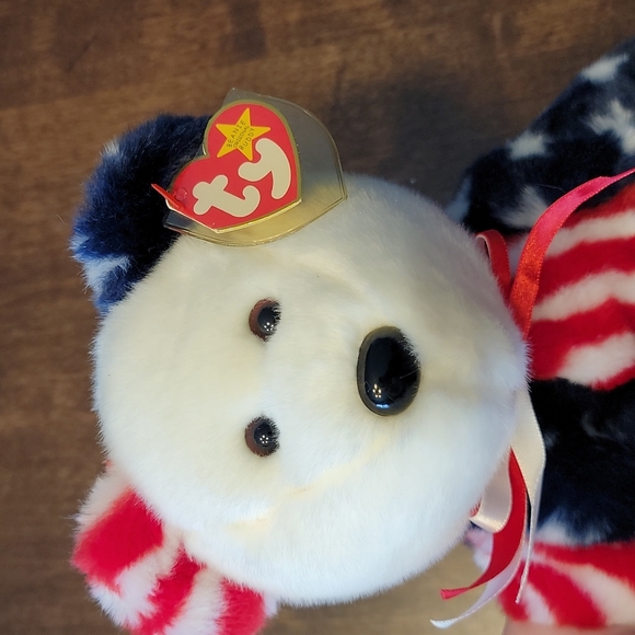 TY BEANIE BUDDY-SPANGLE-4TH OF JULY! American Teddy bear - Picture 3 of 4